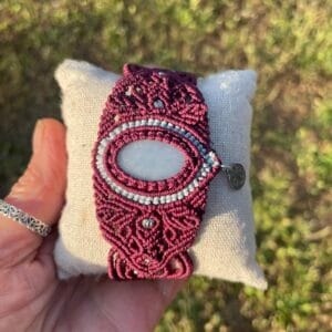 Manchette couleur cura et opale bleu